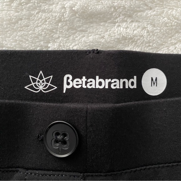 BETABRAND Boot Cut Two Pocket Dress Pants Yoga Pants Black - Picture 5 of 7